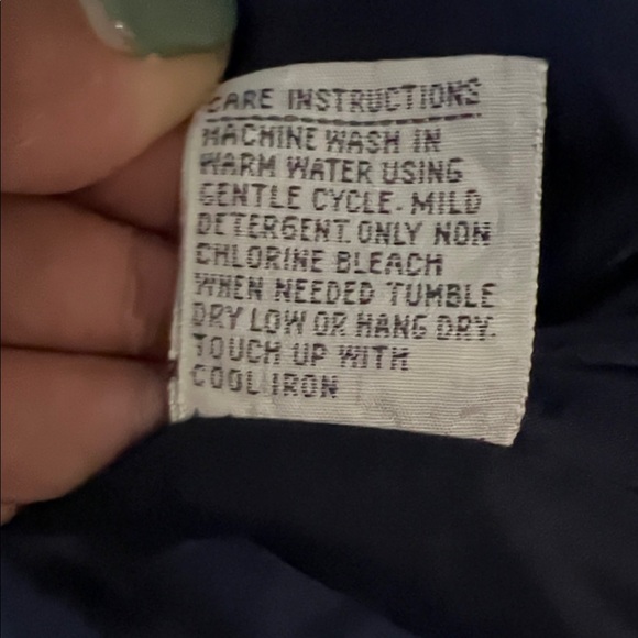 Vintage Current Air Navy Blue with White Accents Bomber Jacket Windbreaker in S - Picture 14 of 14